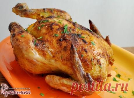 Как запечь курицу в духовке целиком