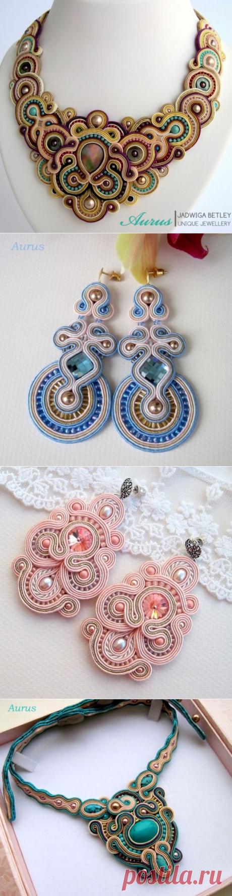 Самые красивые украшения из сутажа!