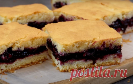 Нежный десертный пирог: в разрезе, как пирожное. Просто и очень вкусно