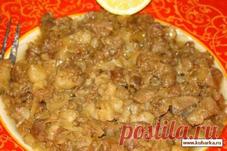 Рецепт: Жареное мясо с лимонным соусом