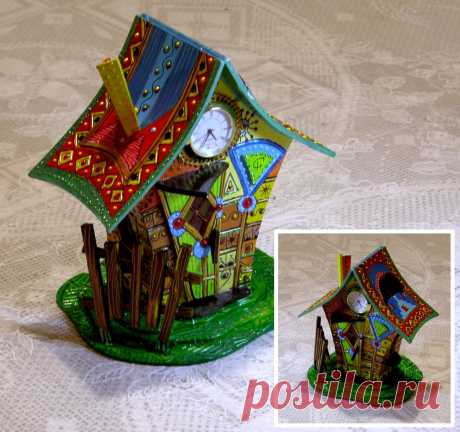 Сказочный домик.
Ночничек с часиками.
Высота - 17 см.
Цена: 84$