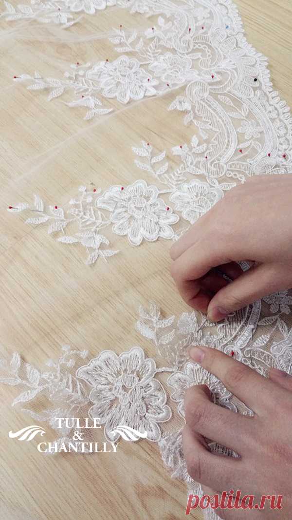 {Design Your Own Wedding Dress} Delicate Customized Mermaid Long Wedding Dress with Low Back | Tulle & Chantilly Wedding Blog