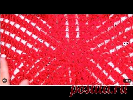 Шестиугольный МОТИВ для кофточки,  вязание КРЮЧКОМ , crochet beautiful pattern ( узор № 407)