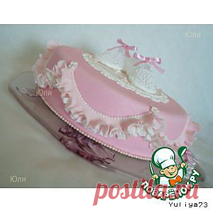 Красивое украшение для тортика в виде пушистых, воздушных рюш - кулинарный рецепт