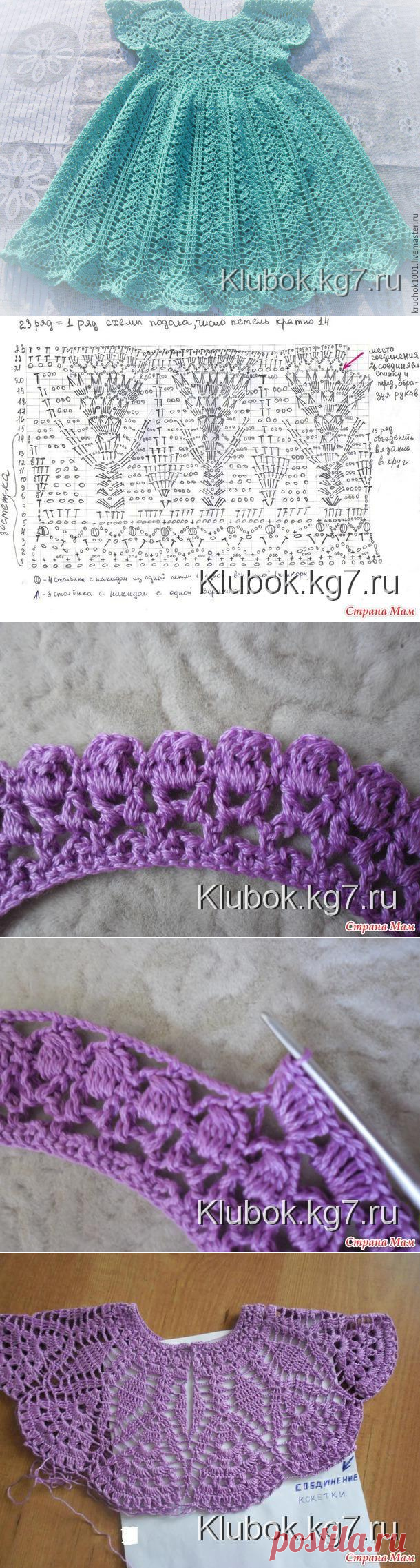 Платье для Людмилы ( автор Наталья Григорьева (Афанаскина))Мастер- класс Ирины Беличенко | Клубок