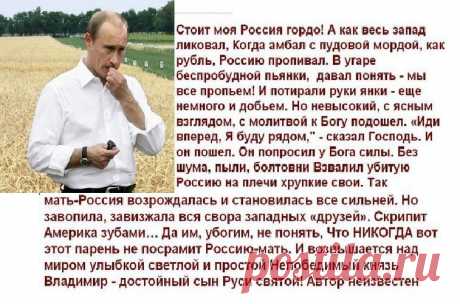 Достойный сын Руси святой!