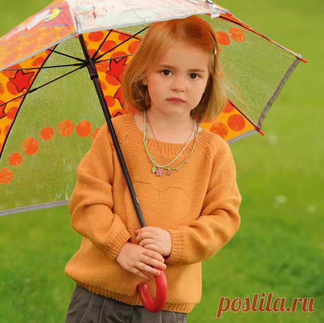 Джемпер для девочки. Спицы. | Вяжем,Вяжем,Вяжем(Вязание) | Яндекс Дзен
