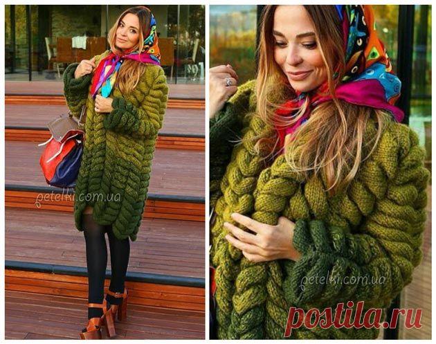 Кардиган Азиатский колосок или Шиншилла. МК, описание вязания