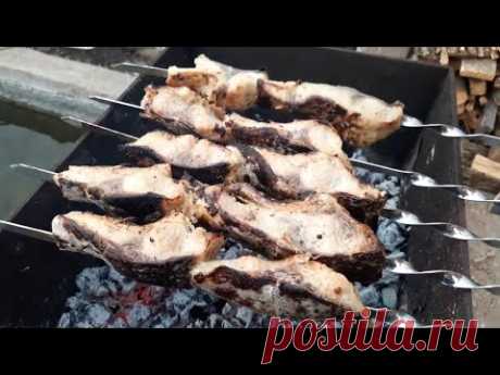 Шашлык из карпа. Быстро и вкусно