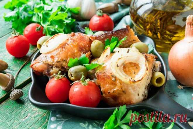 Куриные бедра под сыром
