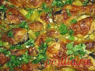 Сильно сказано! ©©©: Куриные голени в сметане с картошкой