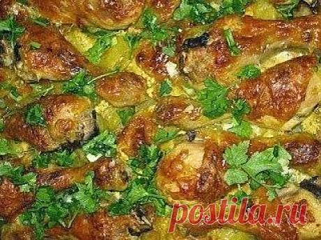 Сильно сказано! ©©©: Куриные голени в сметане с картошкой