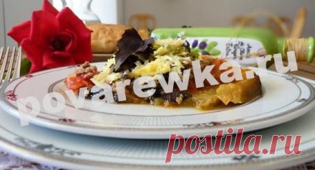 Запеканка из баклажанов с помидорами и сыром в духовке