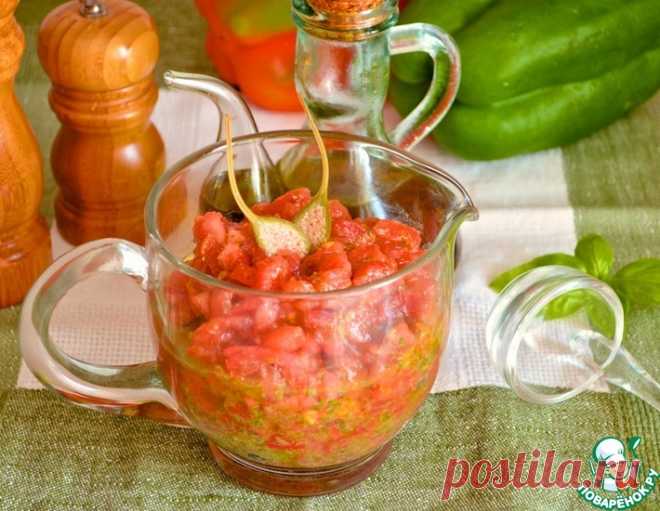 Cоус из свежих помидоров, каперсов и базилика – кулинарный рецепт