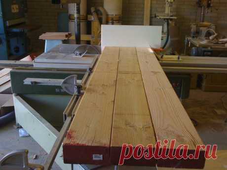 Оригинальный деревянный пол. #DIY_Идеи
