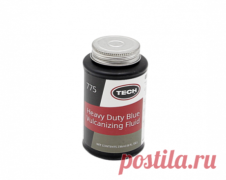Вулканизирующая жидкость (густой синий клей) HEAVY DUTY BLUE VULCANISING FLUID, объём 236 мл, с кисточкой: купить по цене 1&nbsp;296 ₽ с доставкой по России — компания TECH-RUSSIA