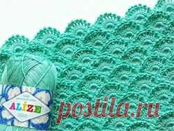 Шикарный узор ракушка крючком