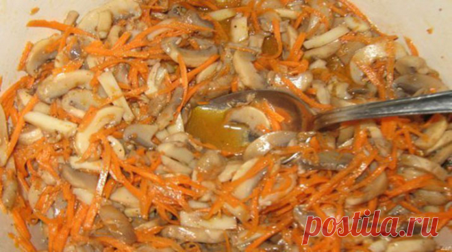 Грибы по-корейски за сутки