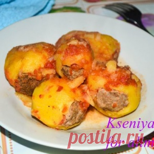 Фаршированный картофель в мультиварке