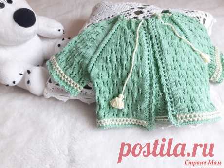 Летняя кофта детская "Мята" - Вязание для детей - Страна Мам