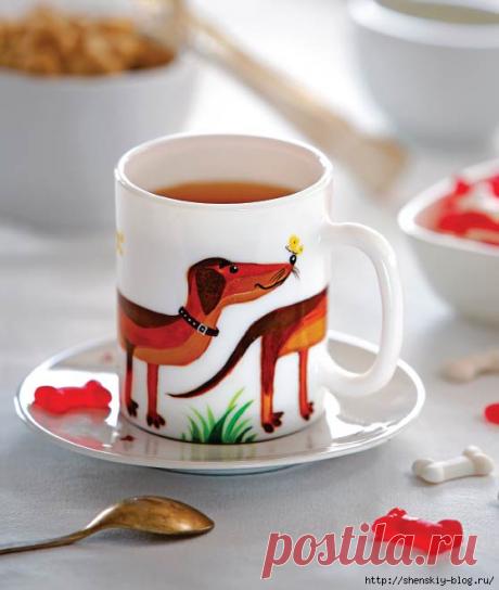 Кружка с изображением таксы. Мастер-класс