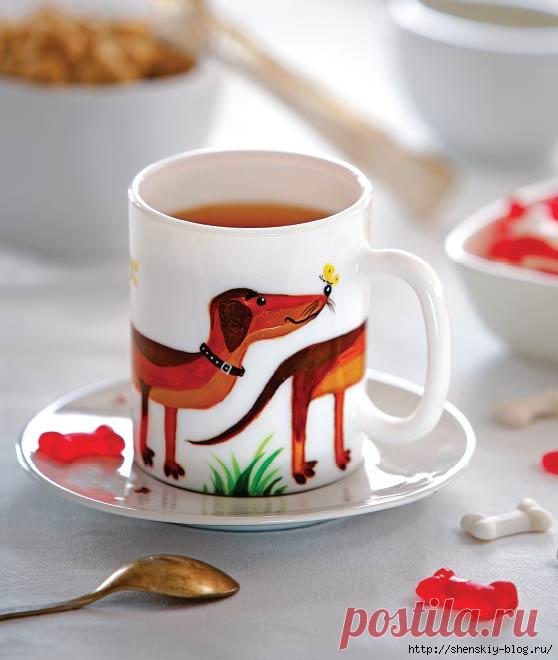 Кружка с изображением таксы. Мастер-класс