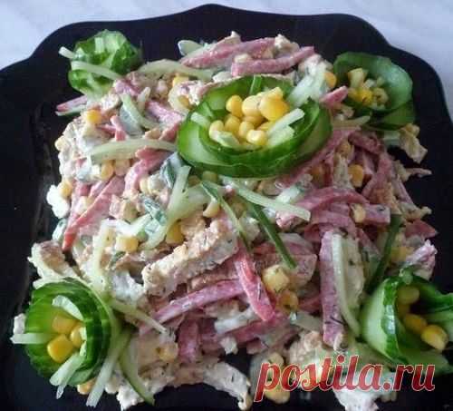 Вкусный и простой салатик.