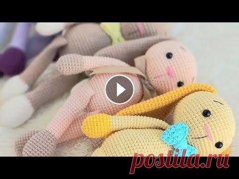 Мастер класс зайчик. Зайчик крючком. 1 часть Всем привет! В этом видео начнём вязать зайчика крючком. Это 1 часть видео, где мы свяжем ушки и голову. И оформим мордашку. Если что-то будет не поня...