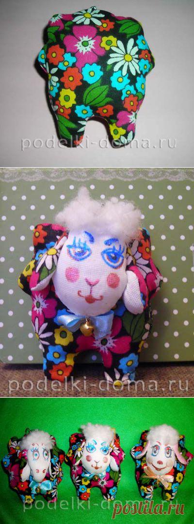 Барашек из ткани по имени Бараш | Коробочка