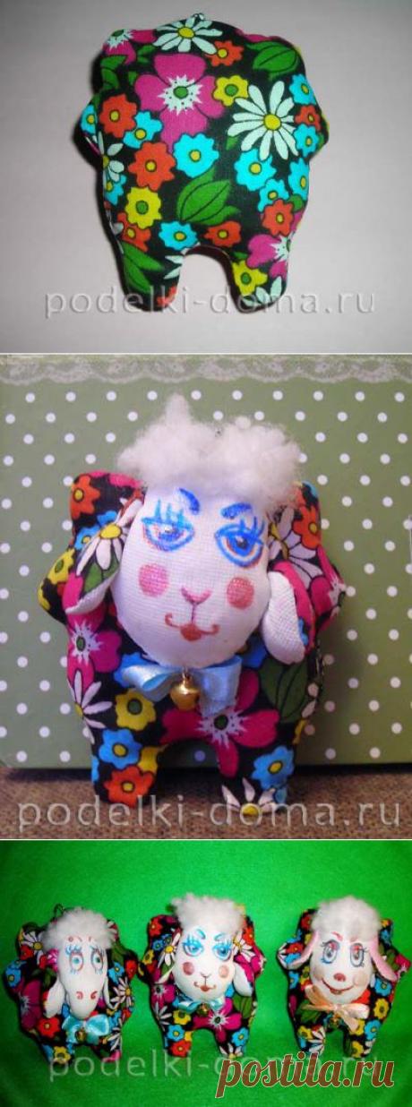 Барашек из ткани по имени Бараш | Коробочка