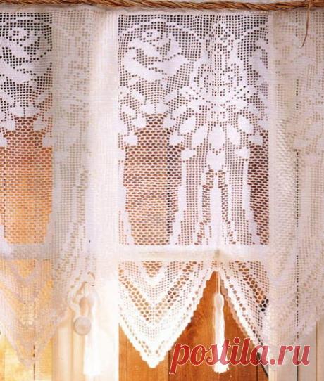 Занавеска крючком