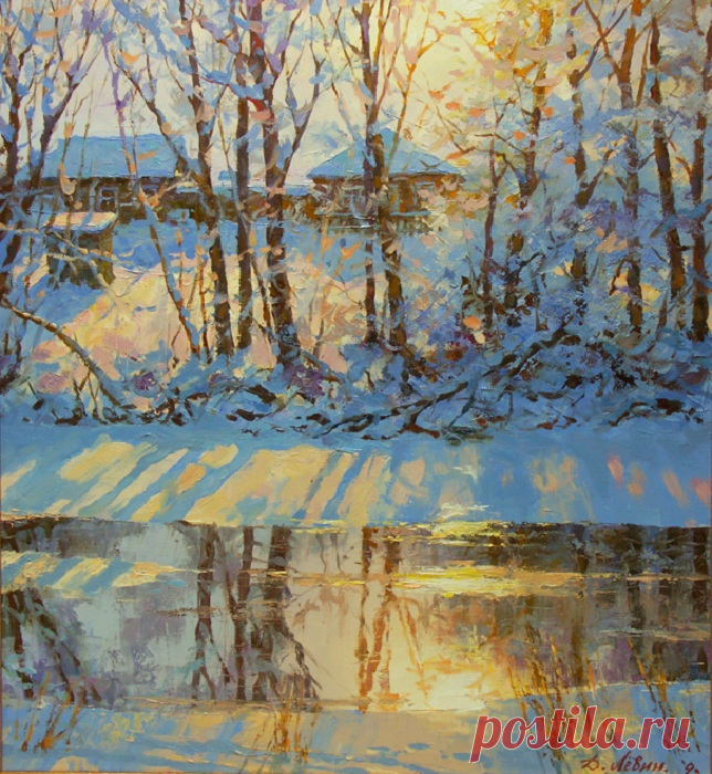 Почему так притягивает русская глубинка на лирических деревенских пейзажах Дмитрия Левина