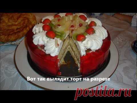 Торт Клубничное чудо &raquo; Кулинарные рецепты для приготовления супов, борщей, закусок, напитков, выпечки и других вкусных блюд.