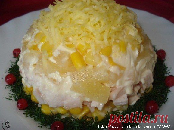 Салат "Ананасовый"
