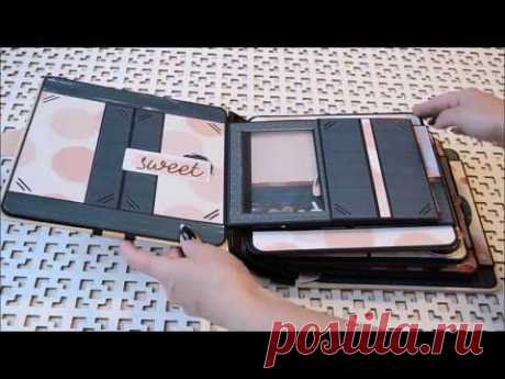 Pop up book "Blush" Страница №1/Page 1/DIY Pop up page #ОСТАВАЙСЯДОМА #SCRAPBOOKING #STAYHOME