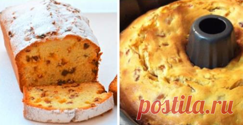 Кекс со сгущенкой и сухофруктами