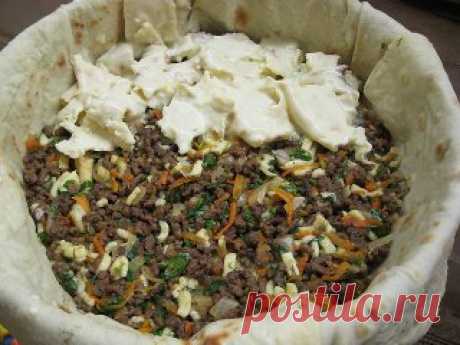 Мясной пирог из тонкого лаваша
Быстрый пирог из лаваша (и тесто ставить не надо!) 
Пирог получается сочный и вкусный-вкусный
Ингредиенты:
• Лаваш тонкий
• Мясо (Любое..или фарш) — 400 г
• Морковь — 1 шт
• Лук репчатый
• Зелень
• Кефир — 1,5 стак. 
 Яйцо — 1 шт
• Сыр (твердый) — 200 г
Перемалываем мясо на комбайне..или пропускаем через мясорубку, обжариваем фарш
Остывший фарш смешиваем с зеленью и тертым сыром 
Форму выкладываем лавашем. Выкладываем лаваш с нахлестом на бортики формы.И половину