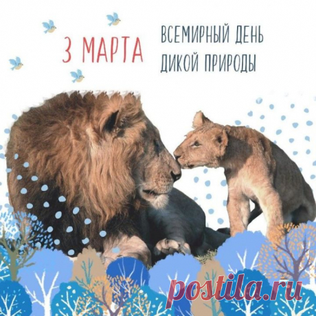 3 марта всемирный день дикой природы!