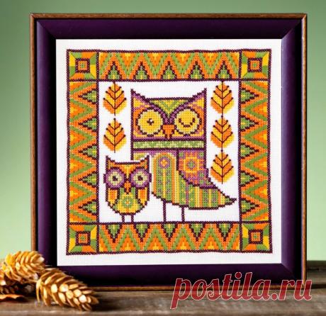 Оригинальная вышивка совы — DIYIdeas