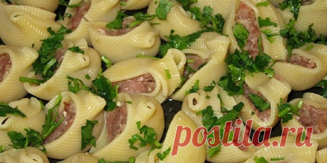 Фаршированные ракушки с соусом бешамель Лучшее блюдо из макарон, которое я пробовала! Рекомендую! Такие макароны готов есть хоть каждый день…