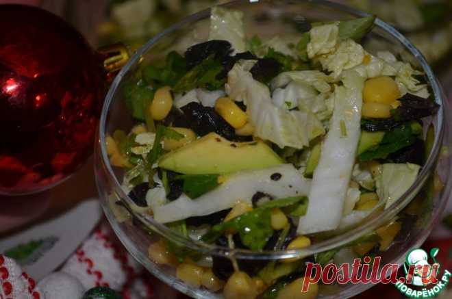 Салат со сладкой кукурузой и авокадо Кулинарный рецепт