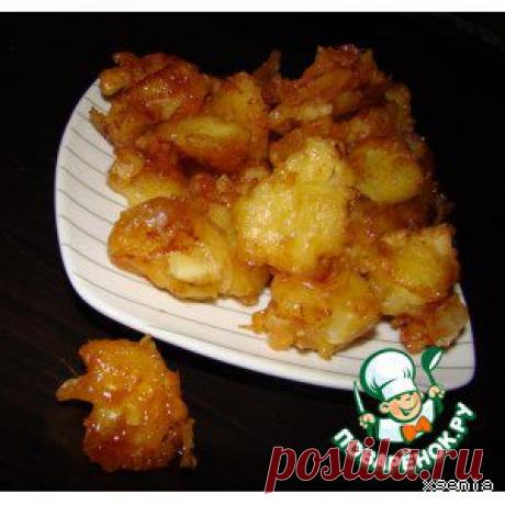 Яблоки в кляре, карамелизованные "Pommes D\'Amour" - кулинарный рецепт