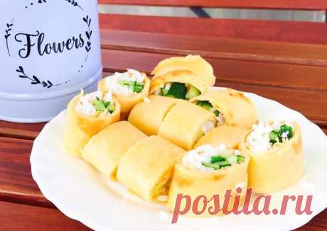 Яичные роллы на завтрак - пошаговый рецепт с фото. Автор рецепта Анна . - Cookpad