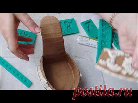Лабутены из картона. Как сделать шкатулку туфельку. DIY/рукоделие.