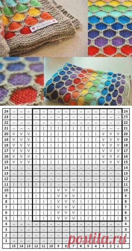 Интересный узор для пледа