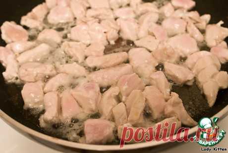 Французский киш с курицей и грибами