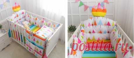 Как сшить бампер в кроватку для новорожденных своими руками
