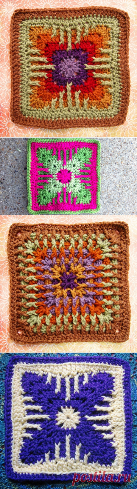 Вязание-крючок-Рисунки и схемы &gt;Мотивы