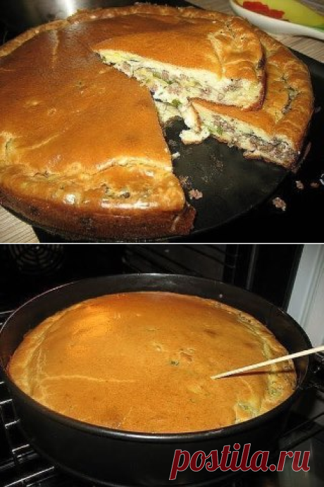 Турецкий пирог с капустой и мясом
