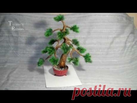 Искусственный бонсай. Сосна. Artificial bonsai.